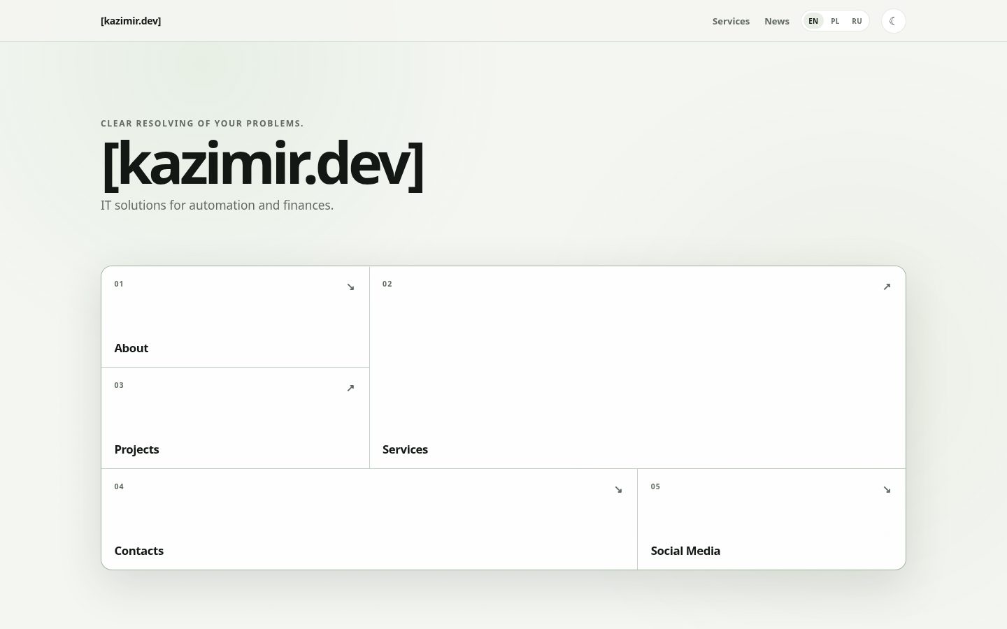 Kazimir Homepage