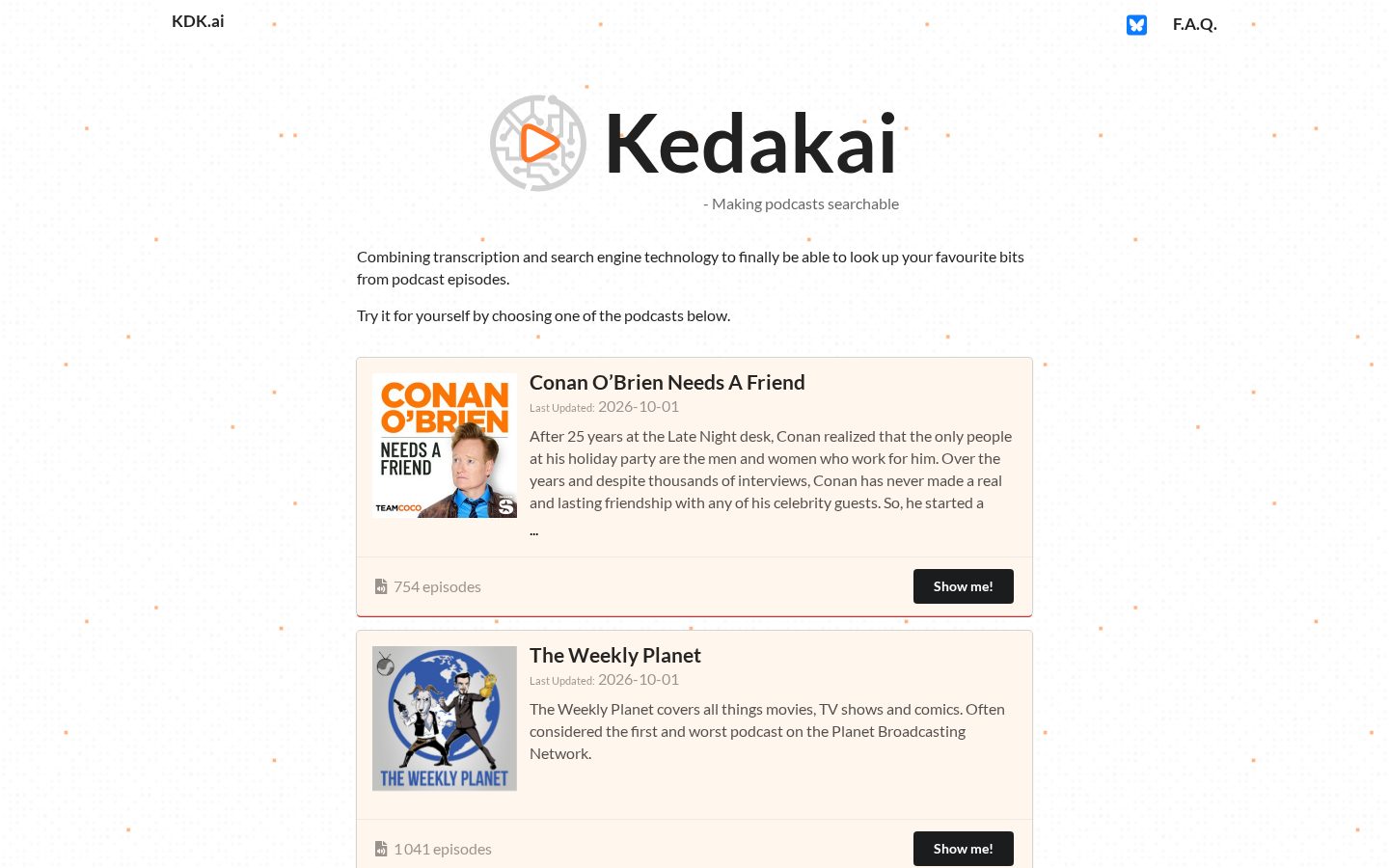 KDK.ai Homepage