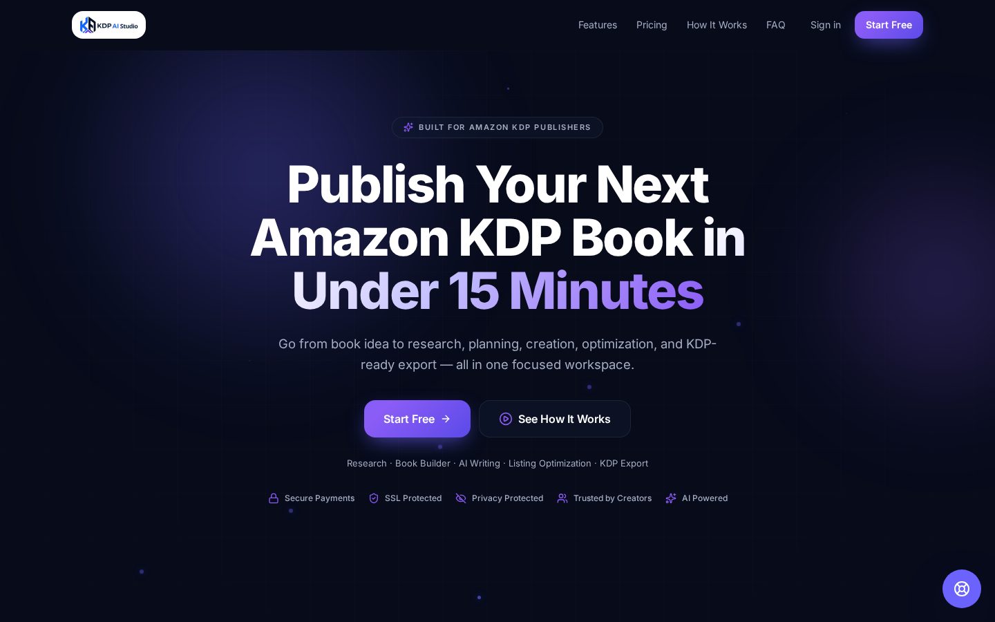 KDP AI Studio Homepage