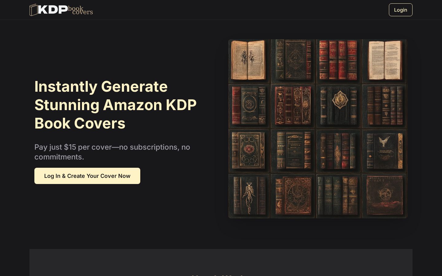 KDP Book Covers Homepage