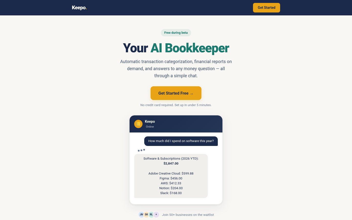 Keepo Homepage