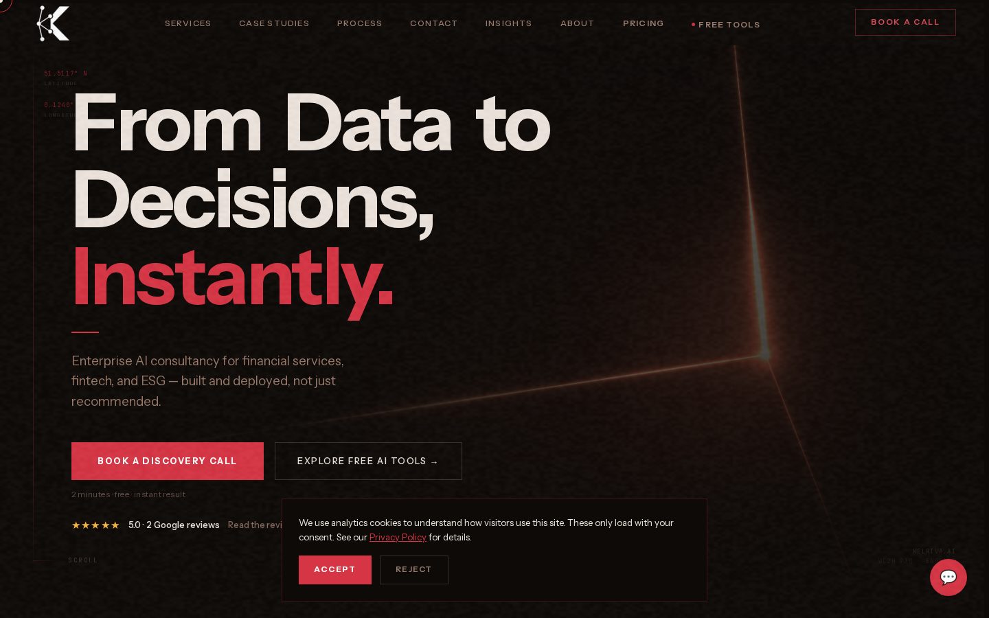 Kelriva AI Homepage