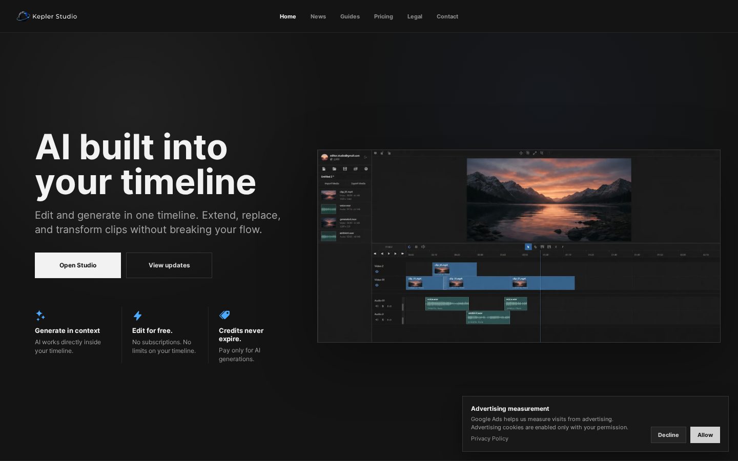Kepler Studio Homepage