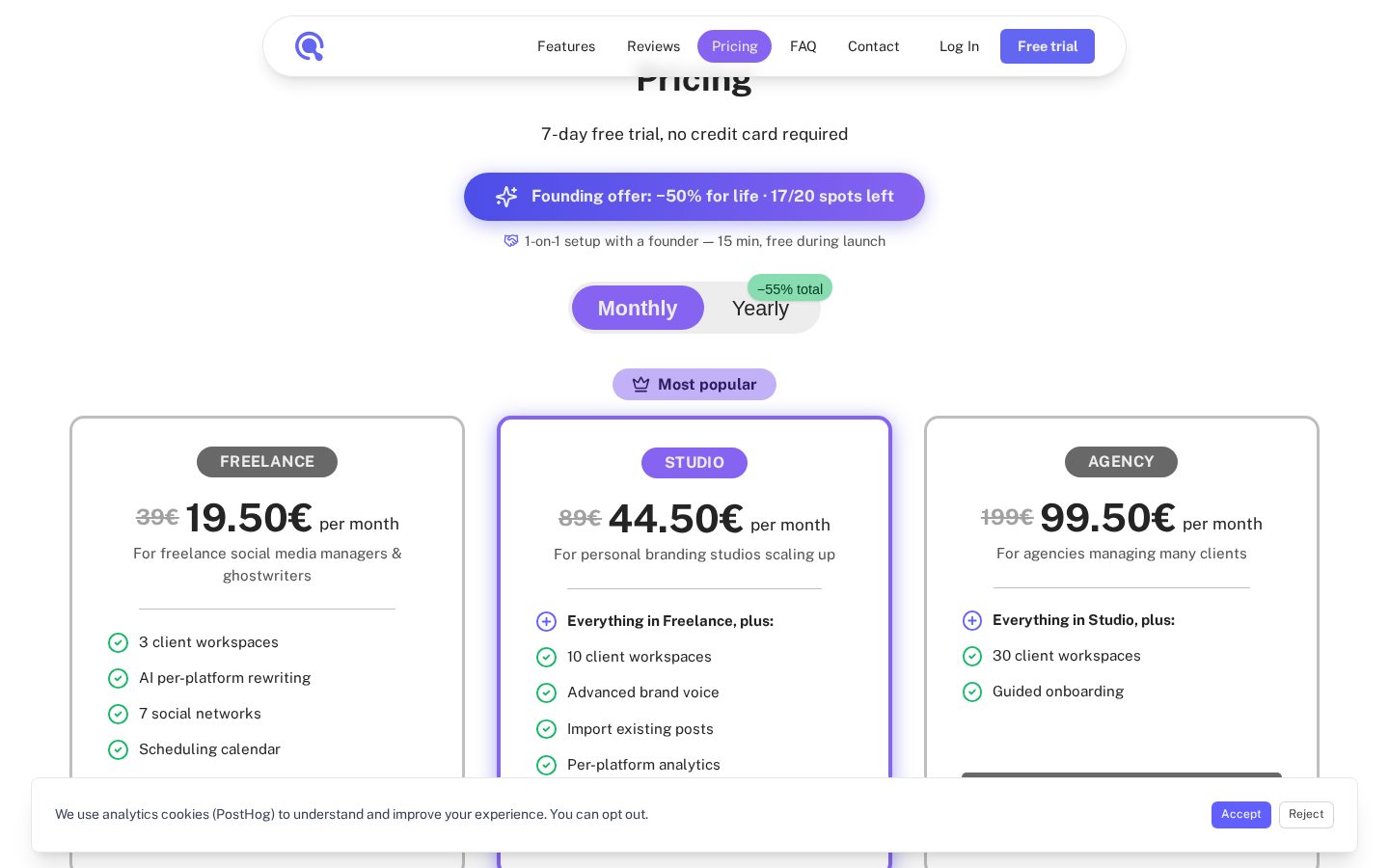 Keryo Pricing