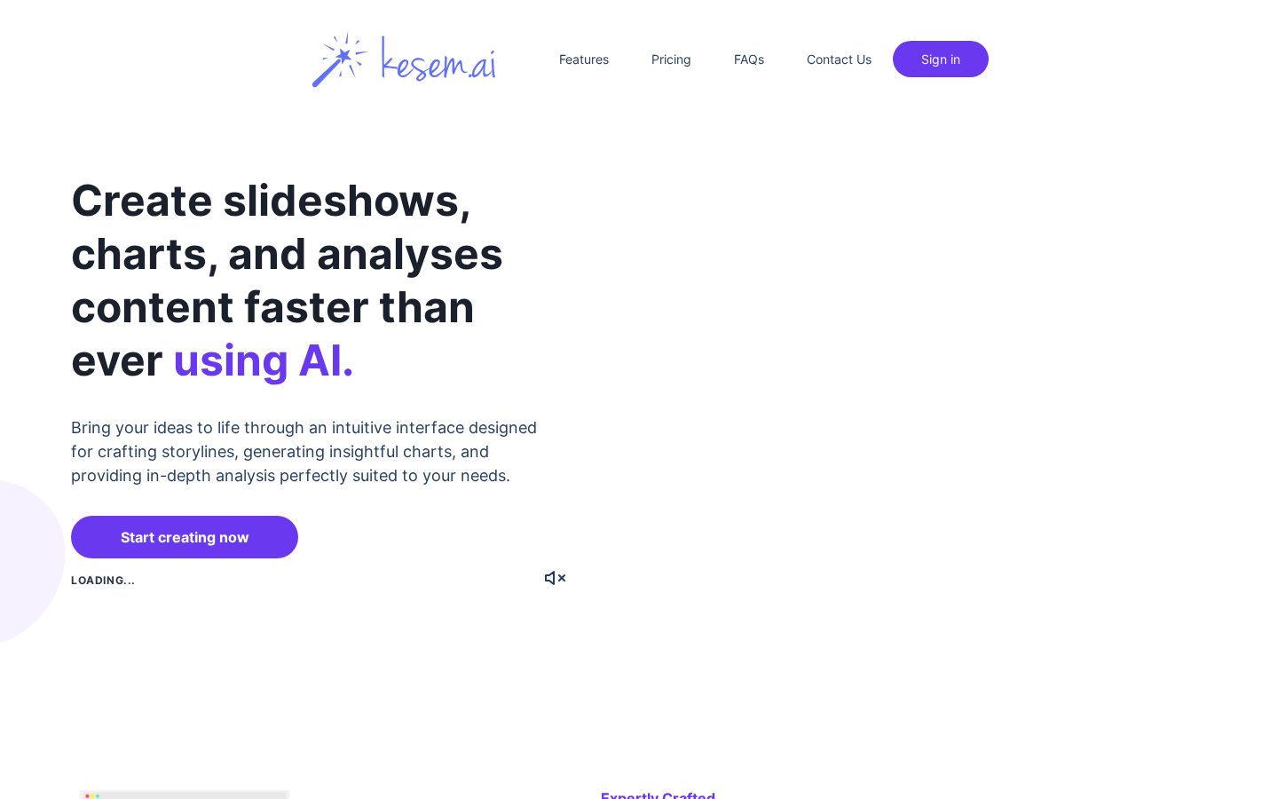 Kesem.ai Homepage