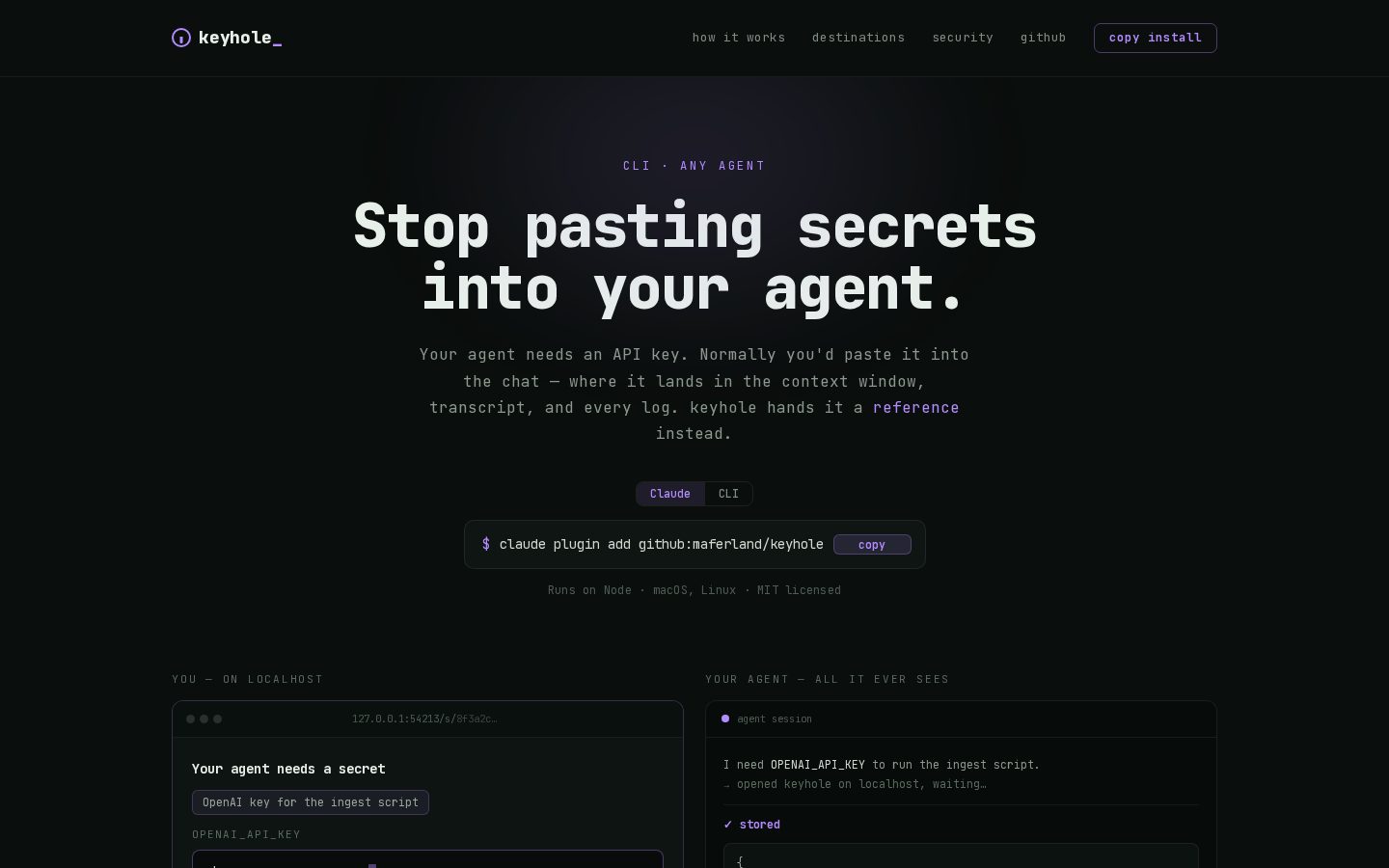 keyhole Homepage