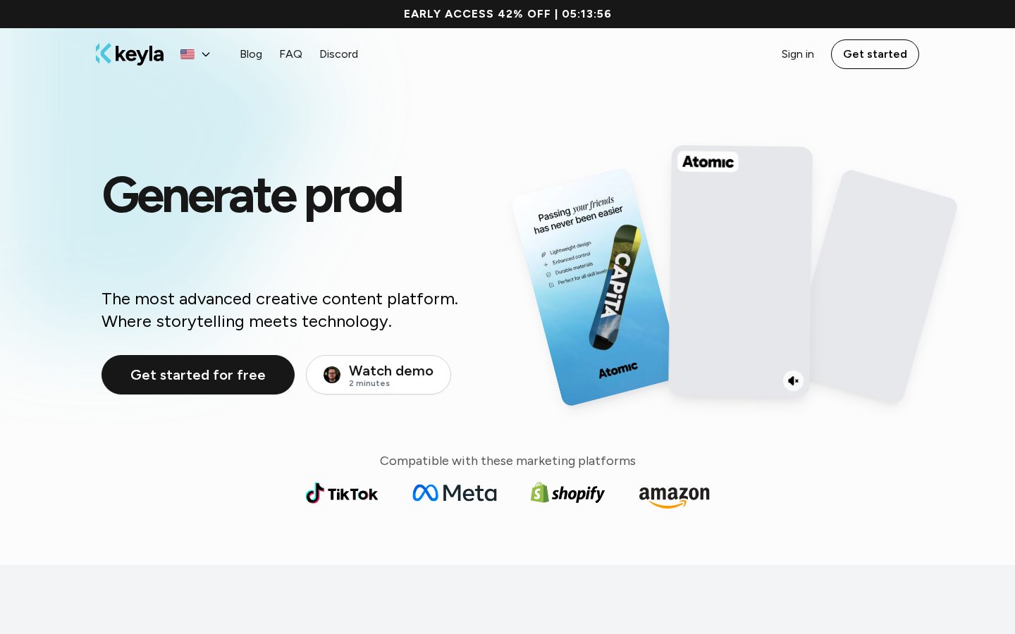 Keyla.AI Homepage
