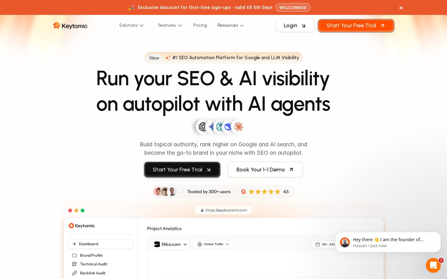 Keytomic Homepage