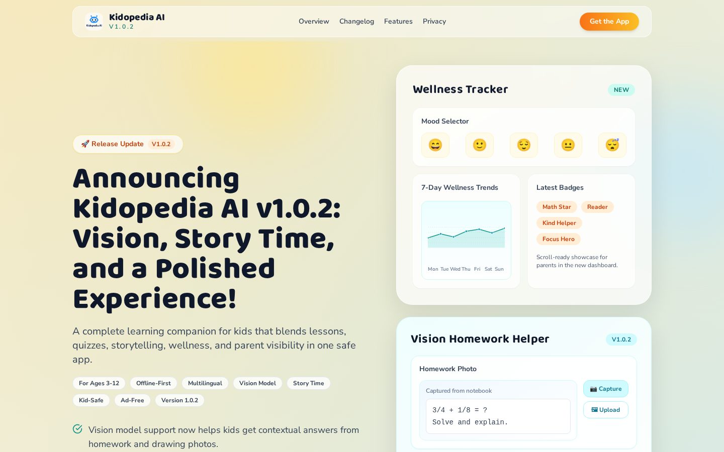 Kidopedia AI Homepage
