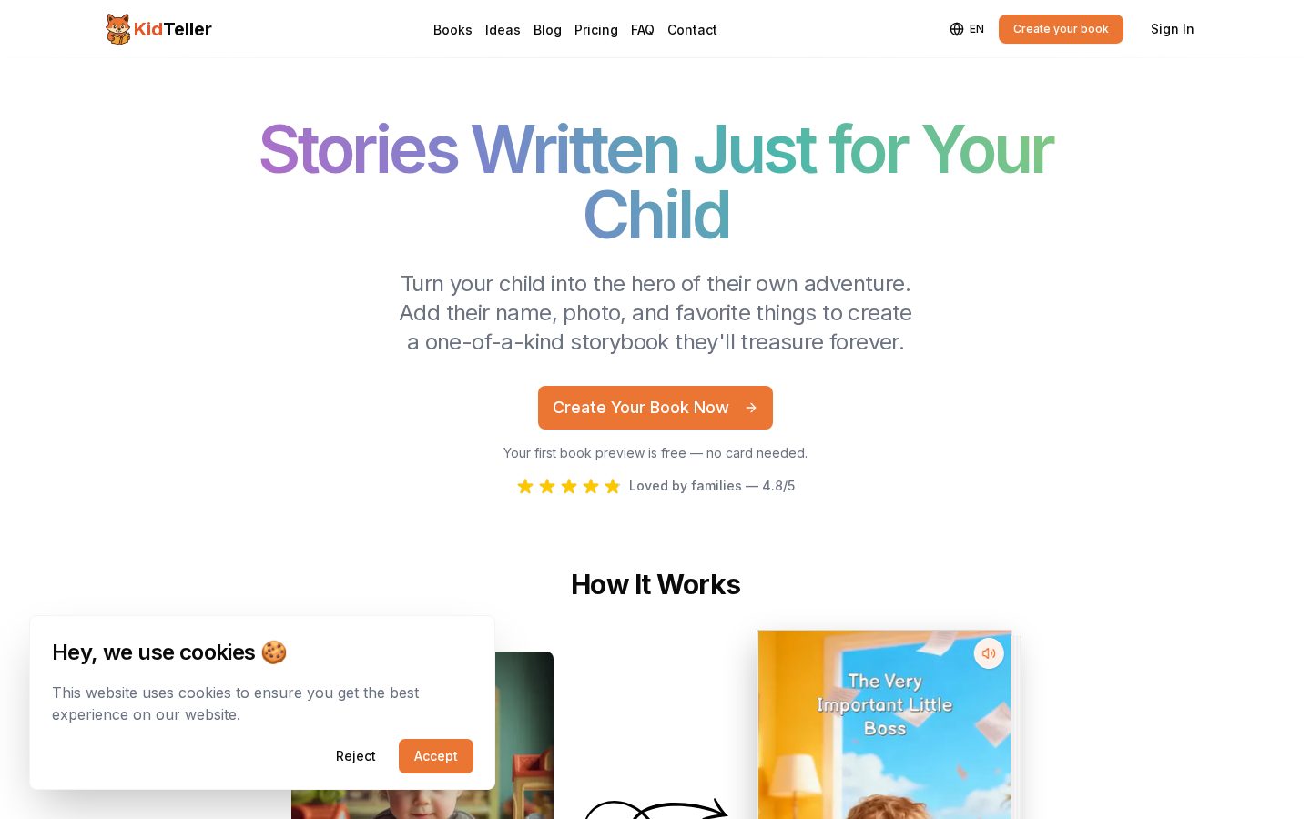KidTeller Homepage