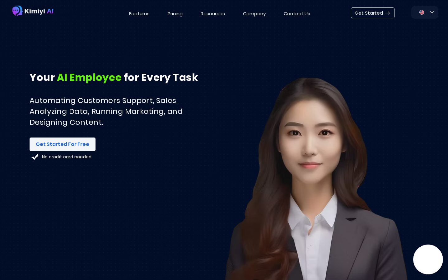Kimiyi AI Homepage