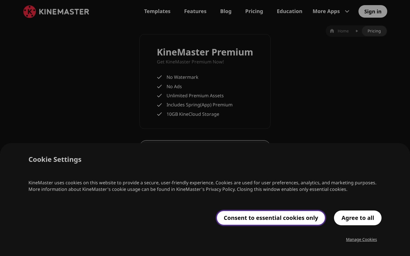 KineMaster Pricing