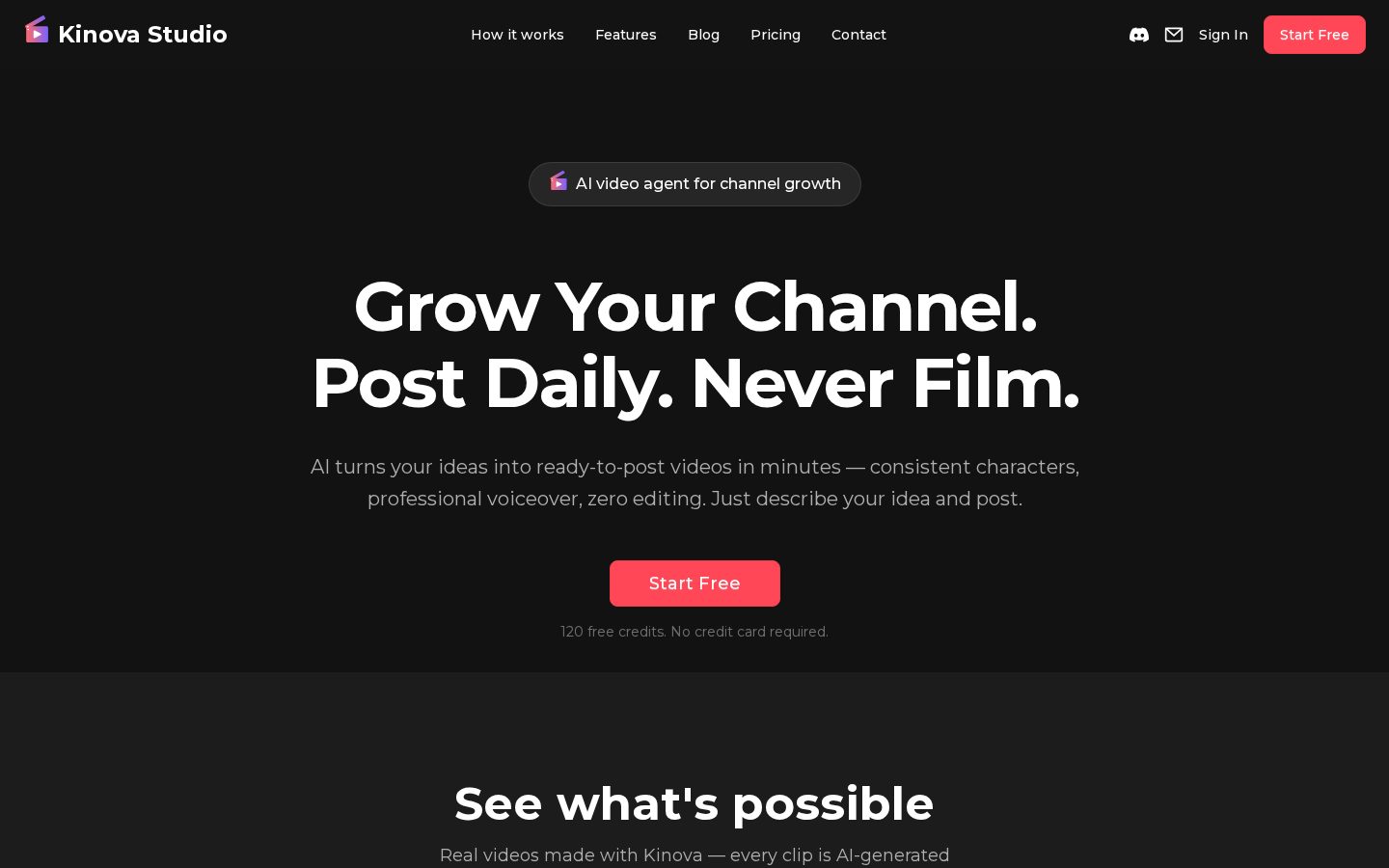 Kinova Studio Homepage