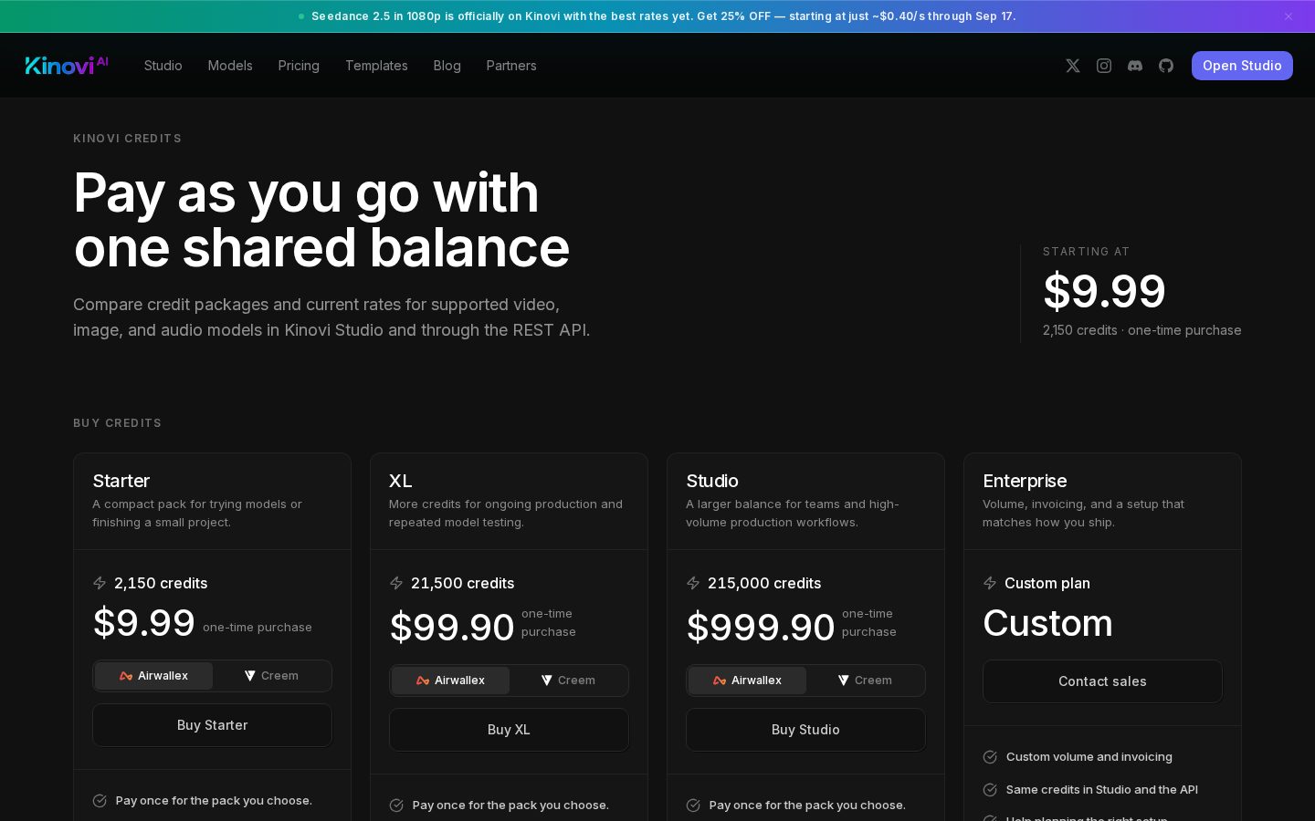 KinoviAI Pricing
