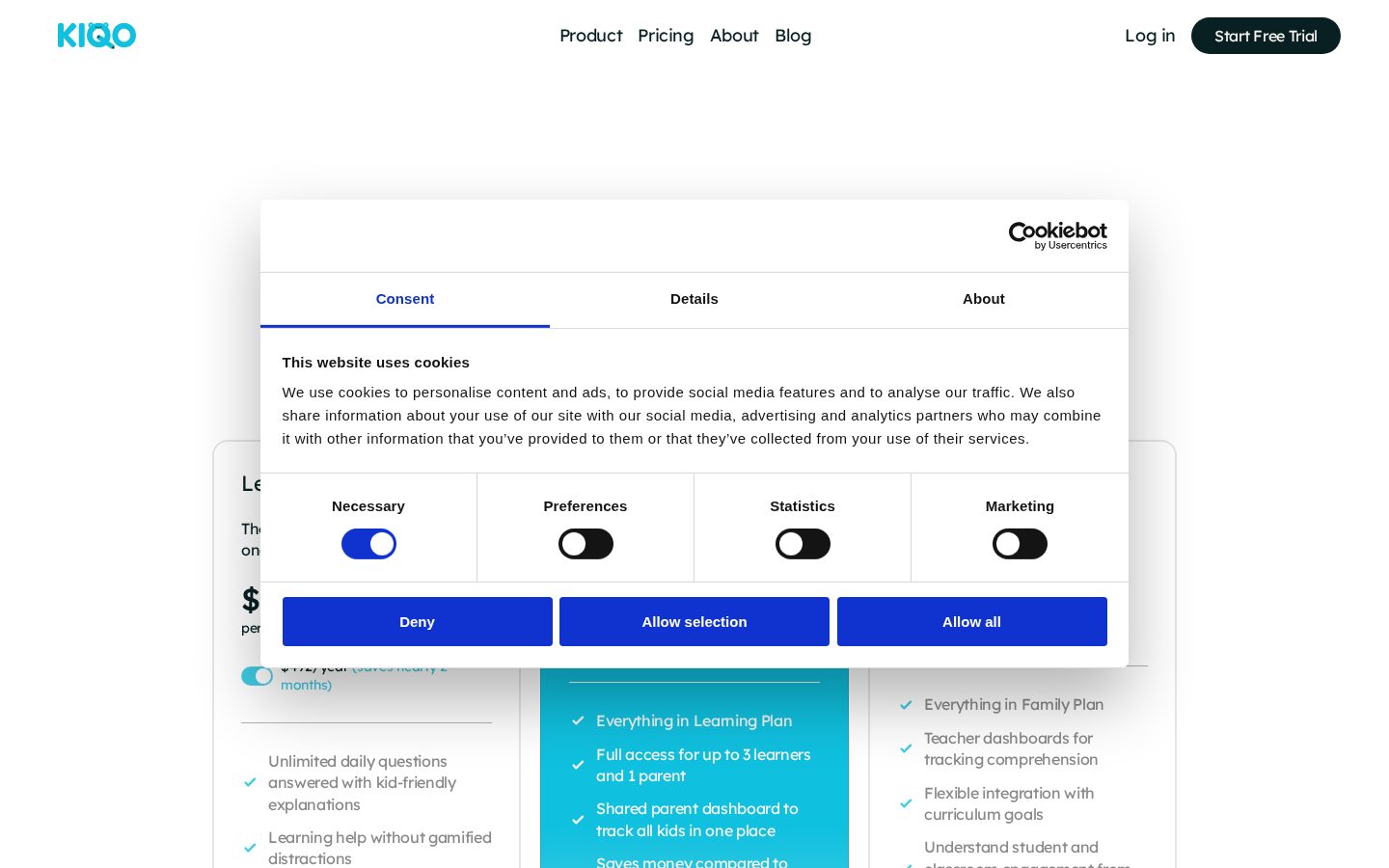 Kiqo Pricing