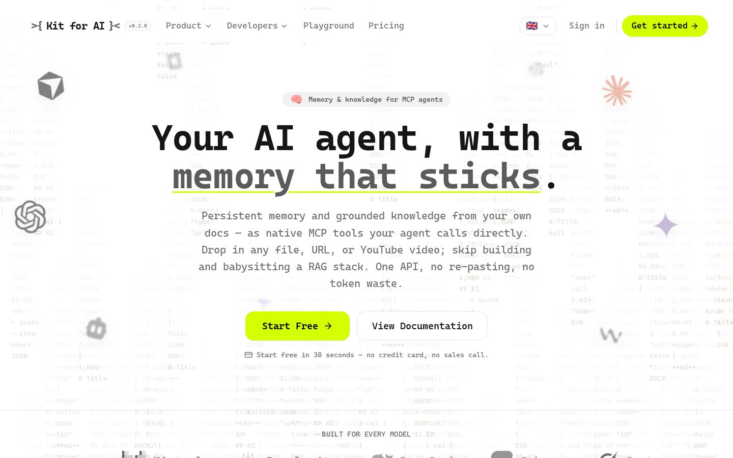 Kit For AI Homepage