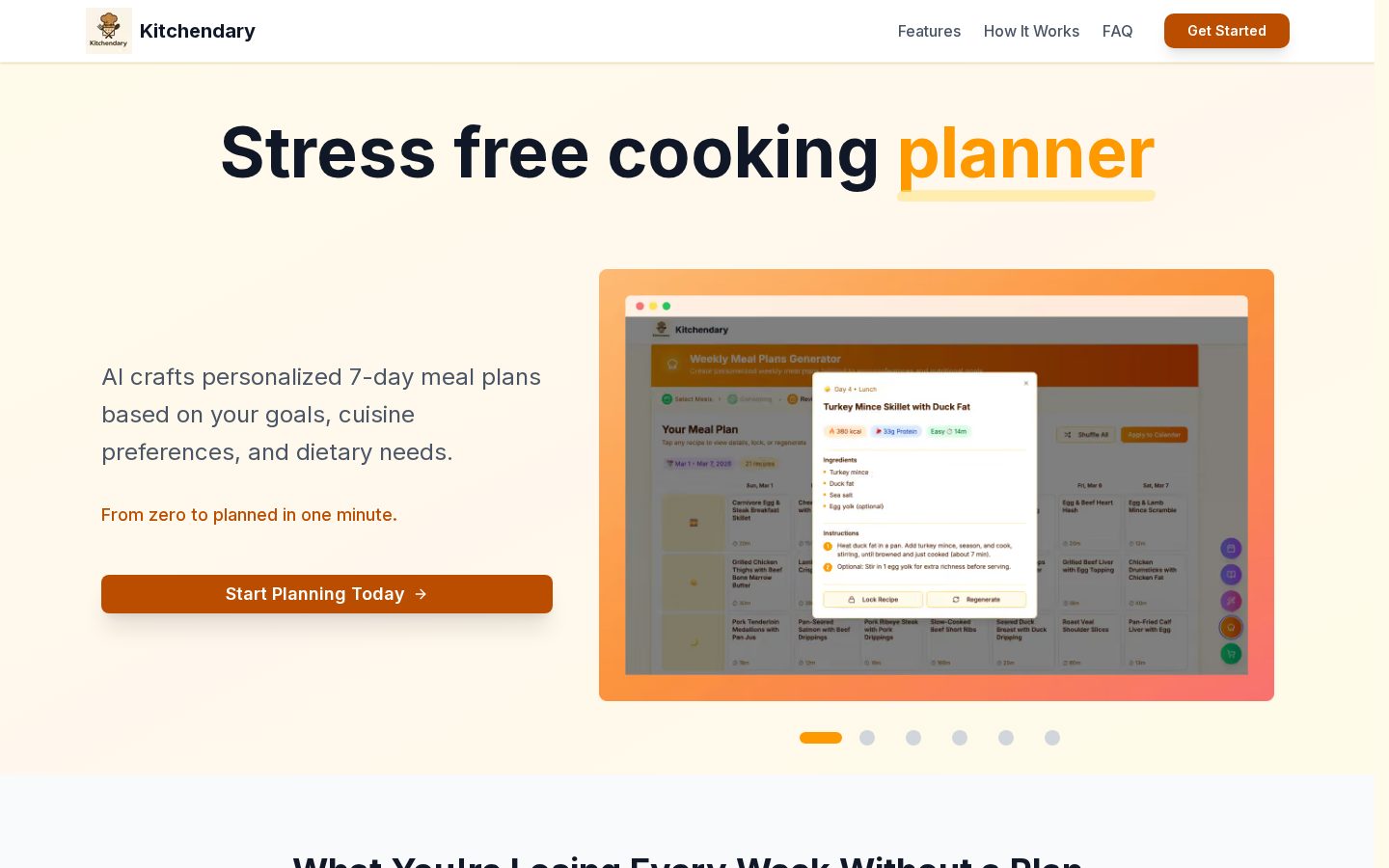 Kitchendary Homepage