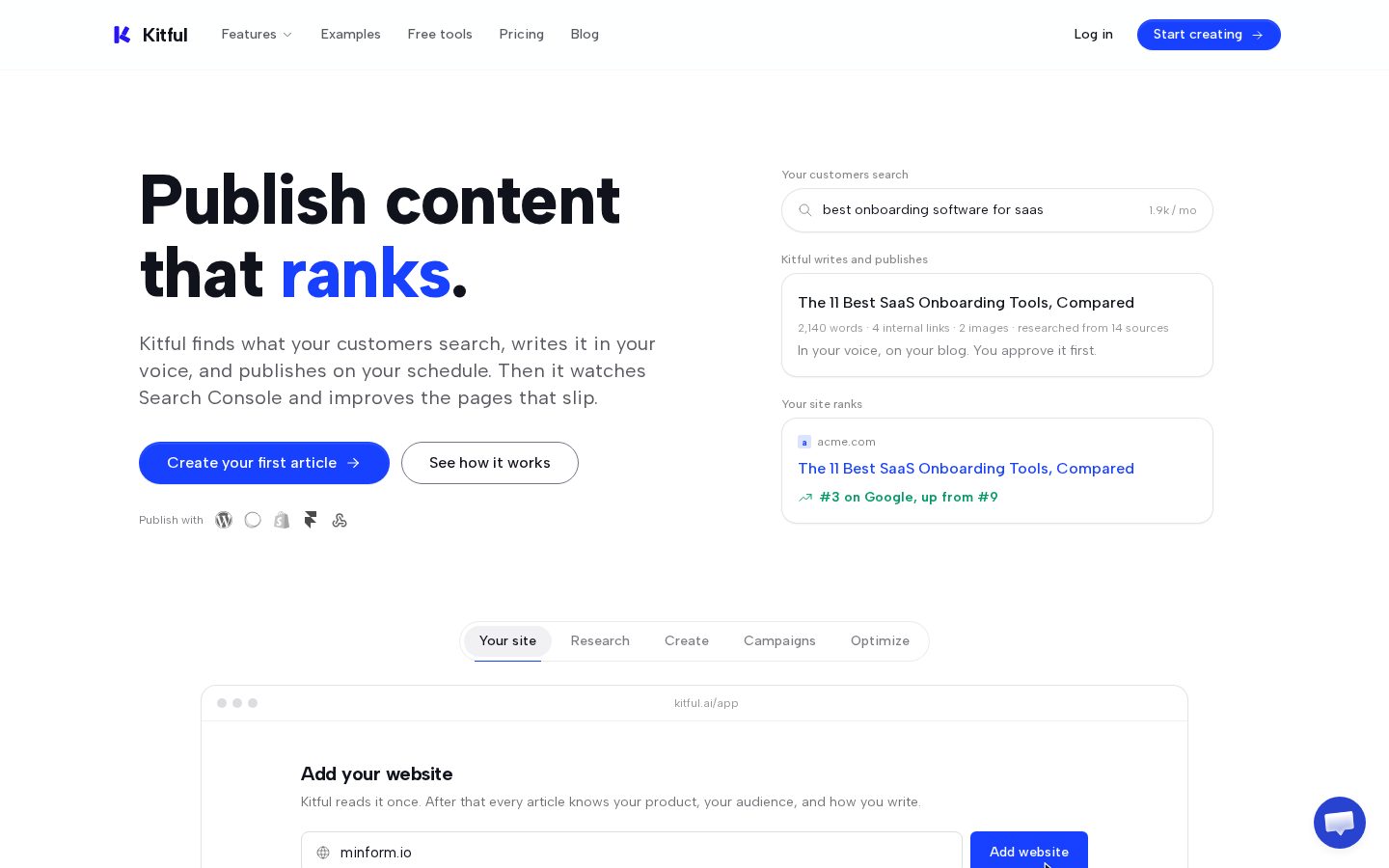 Kitful Homepage