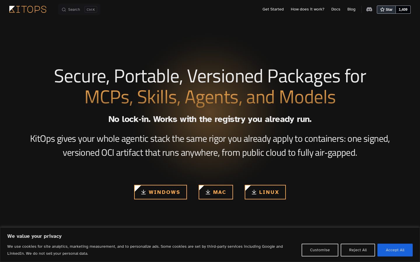 KitOps Homepage