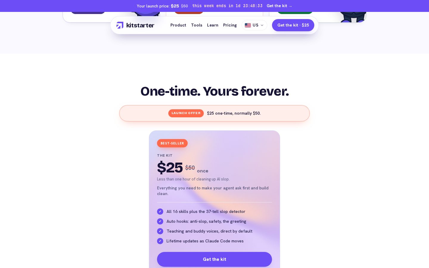 Kitstarter Pricing