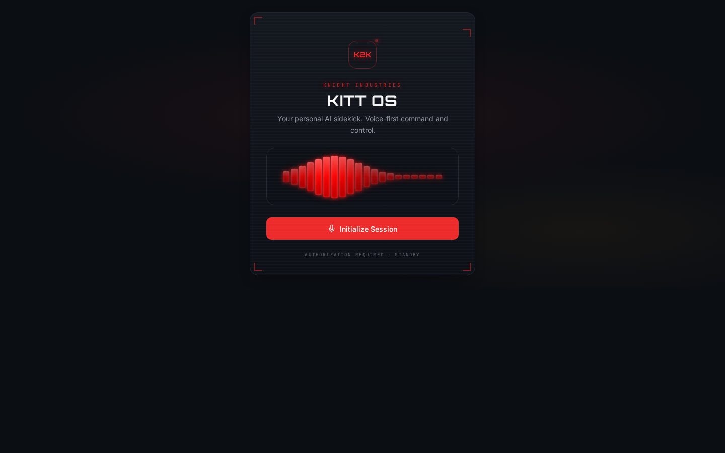 Kitt AI Homepage