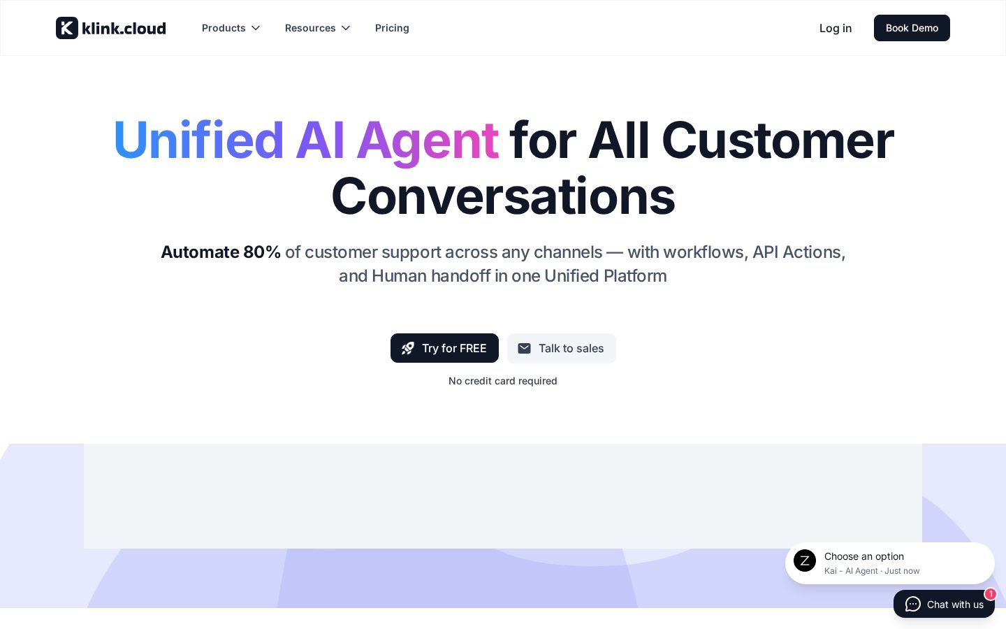 klink.cloud Homepage