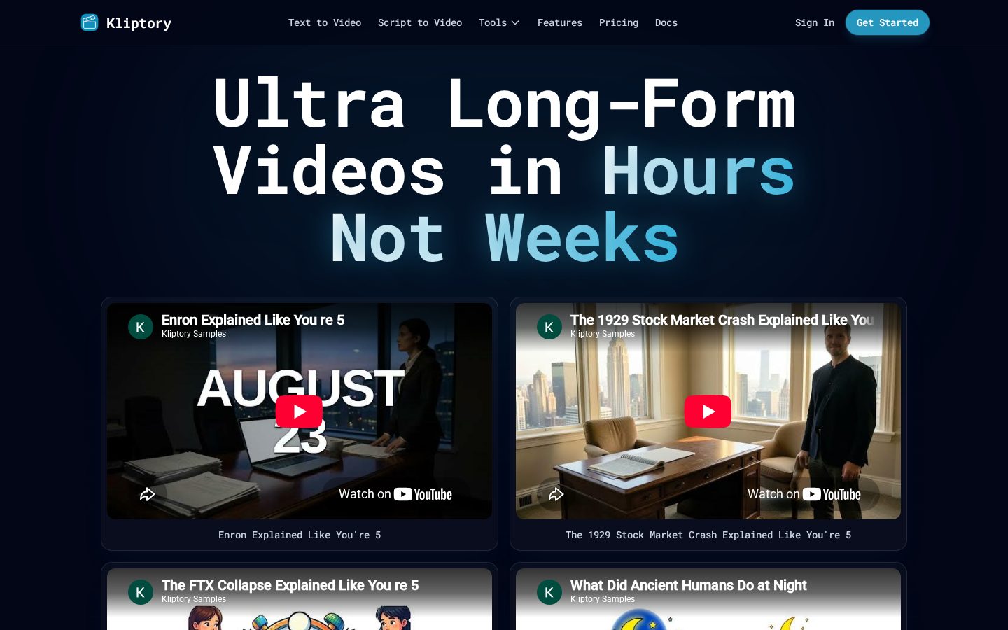 Kliptory Homepage
