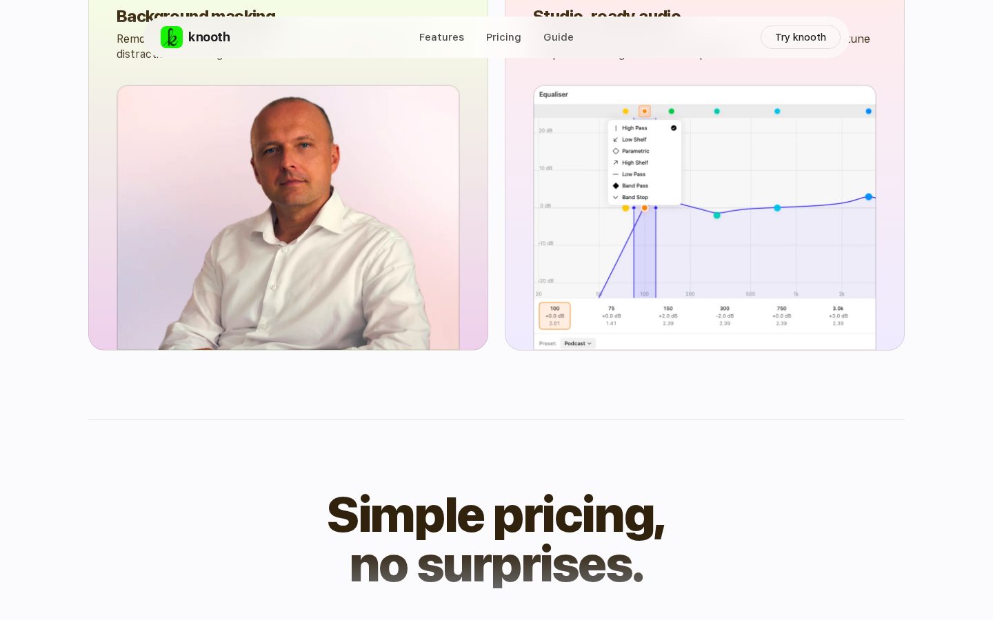 knooth Pricing