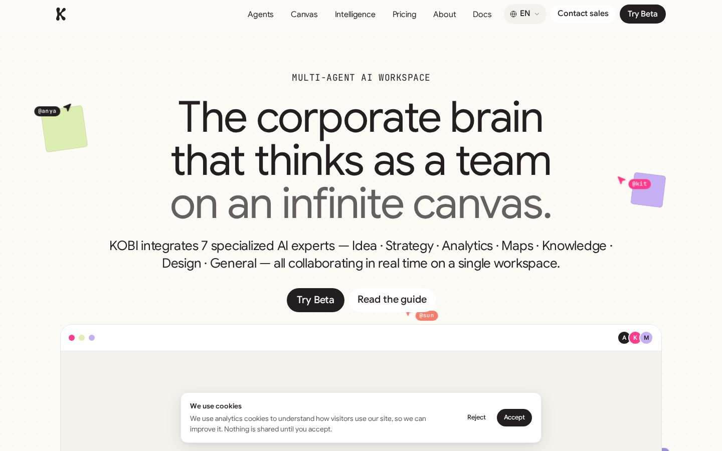 KOBI AI Homepage