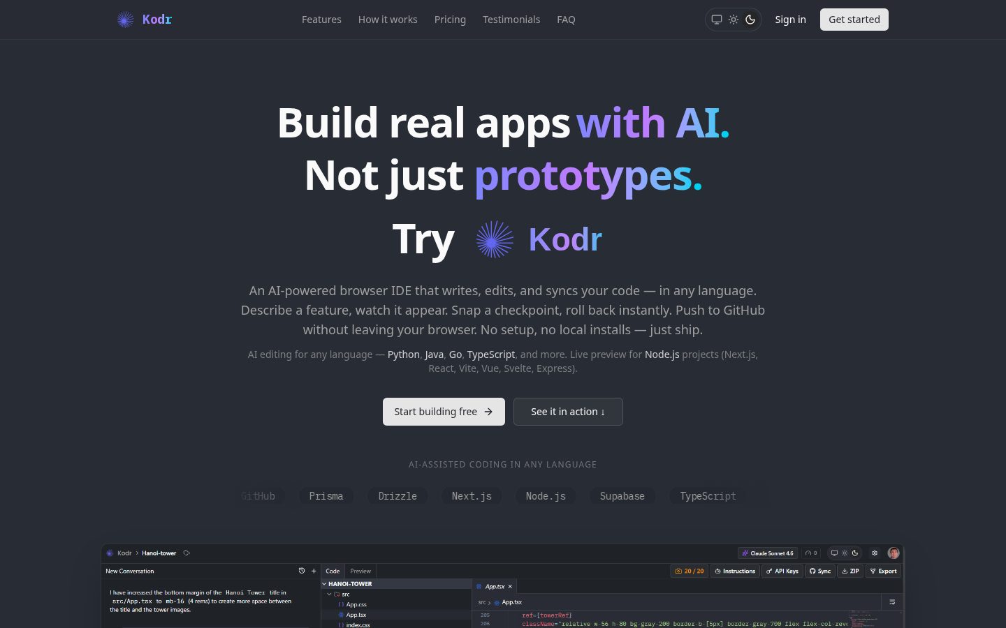Kodr Homepage