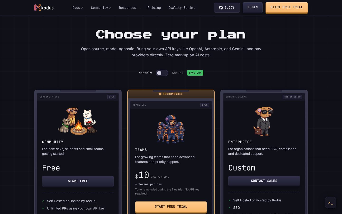 Kodus Pricing