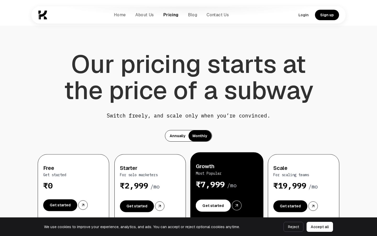 KOgenie Pricing