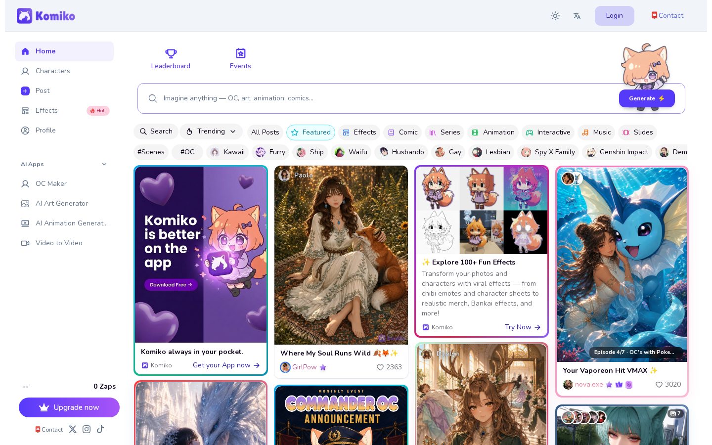 Komiko Homepage