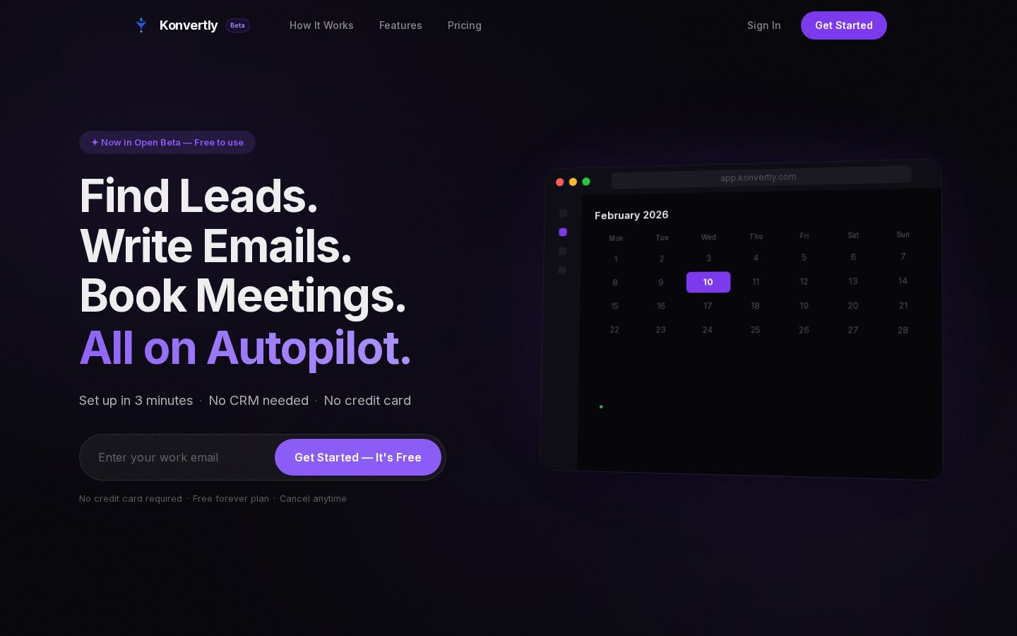 Konvertly Homepage