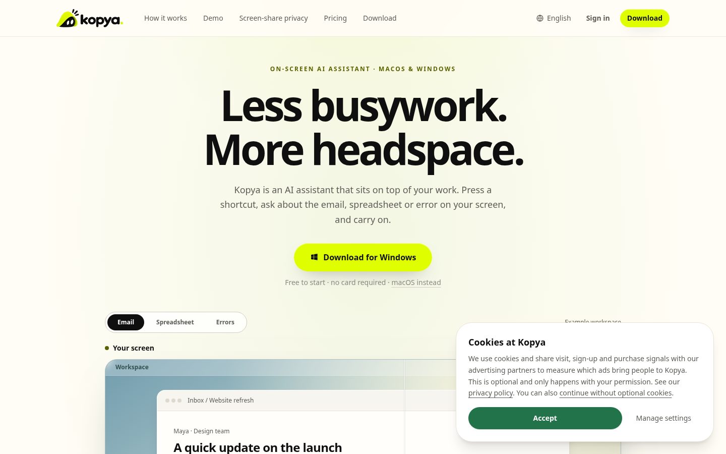Kopya Homepage