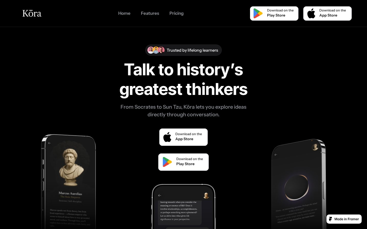 Kora Homepage