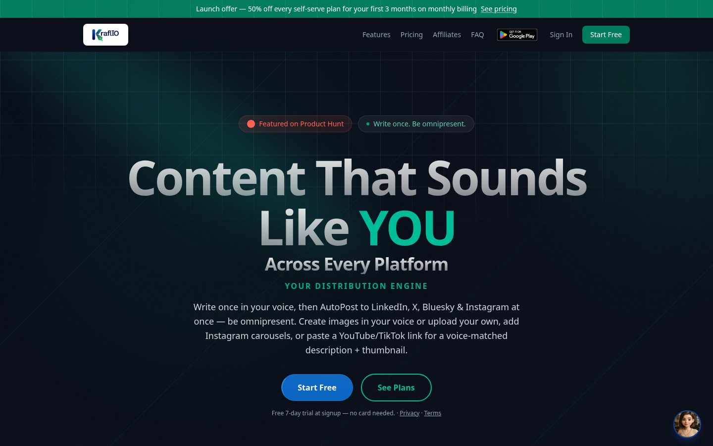KraflIO Homepage