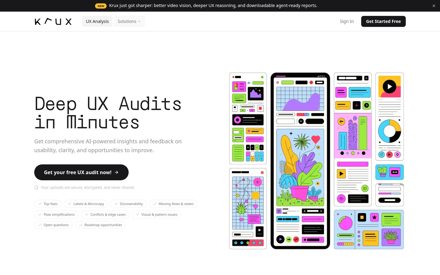 Krux AI Homepage