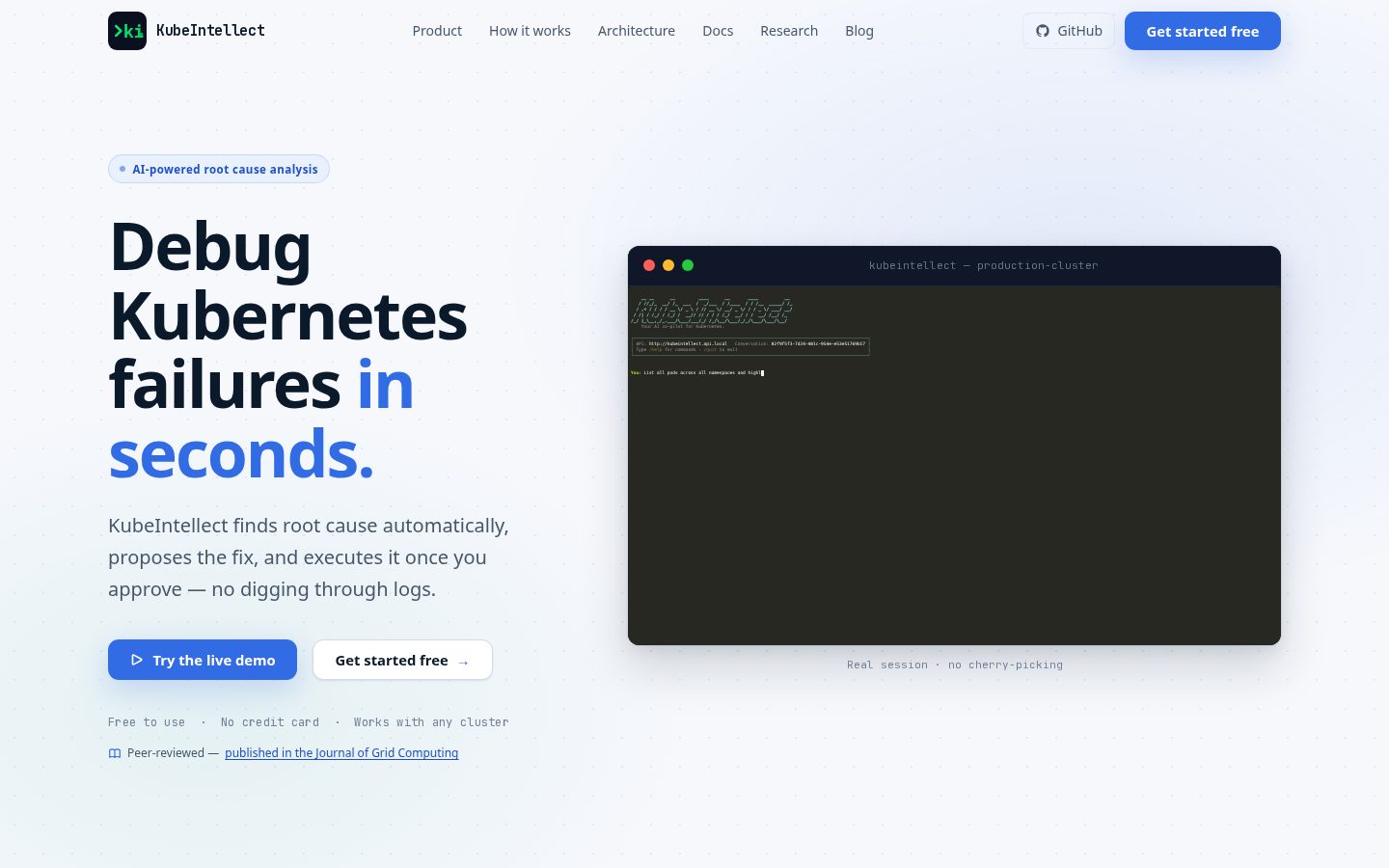 kubeintellect Homepage