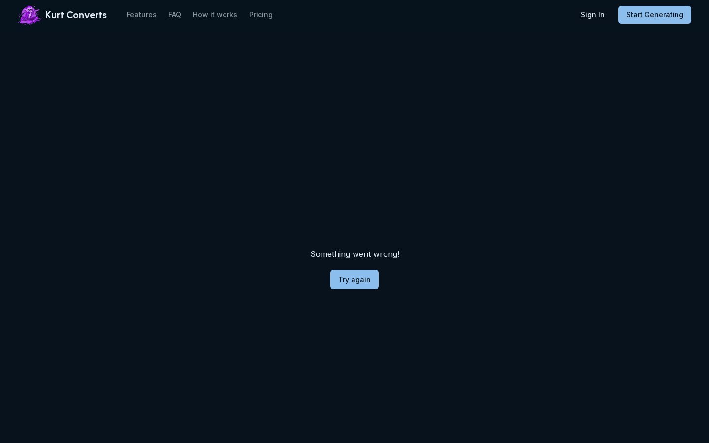 Kurt Converts Homepage