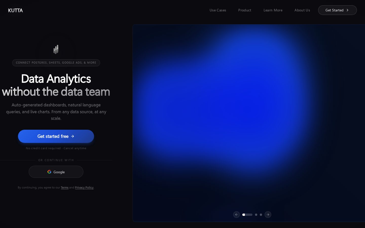 Kutta AI Homepage