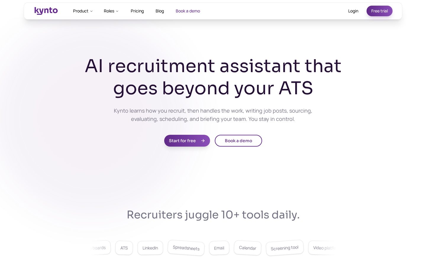 Kynto Homepage