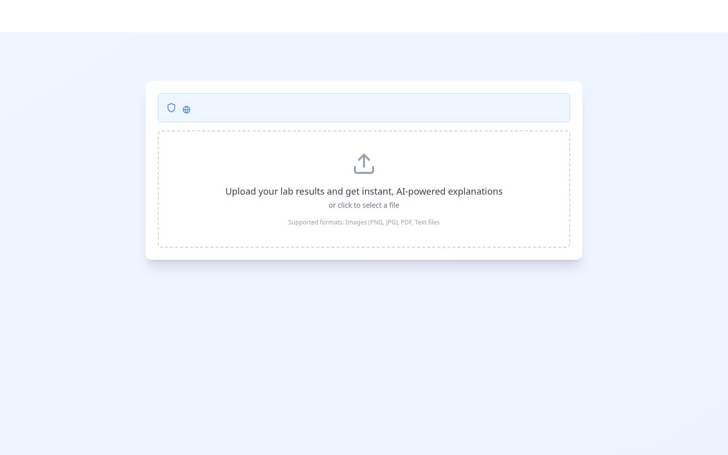 LabAnalyzer Homepage