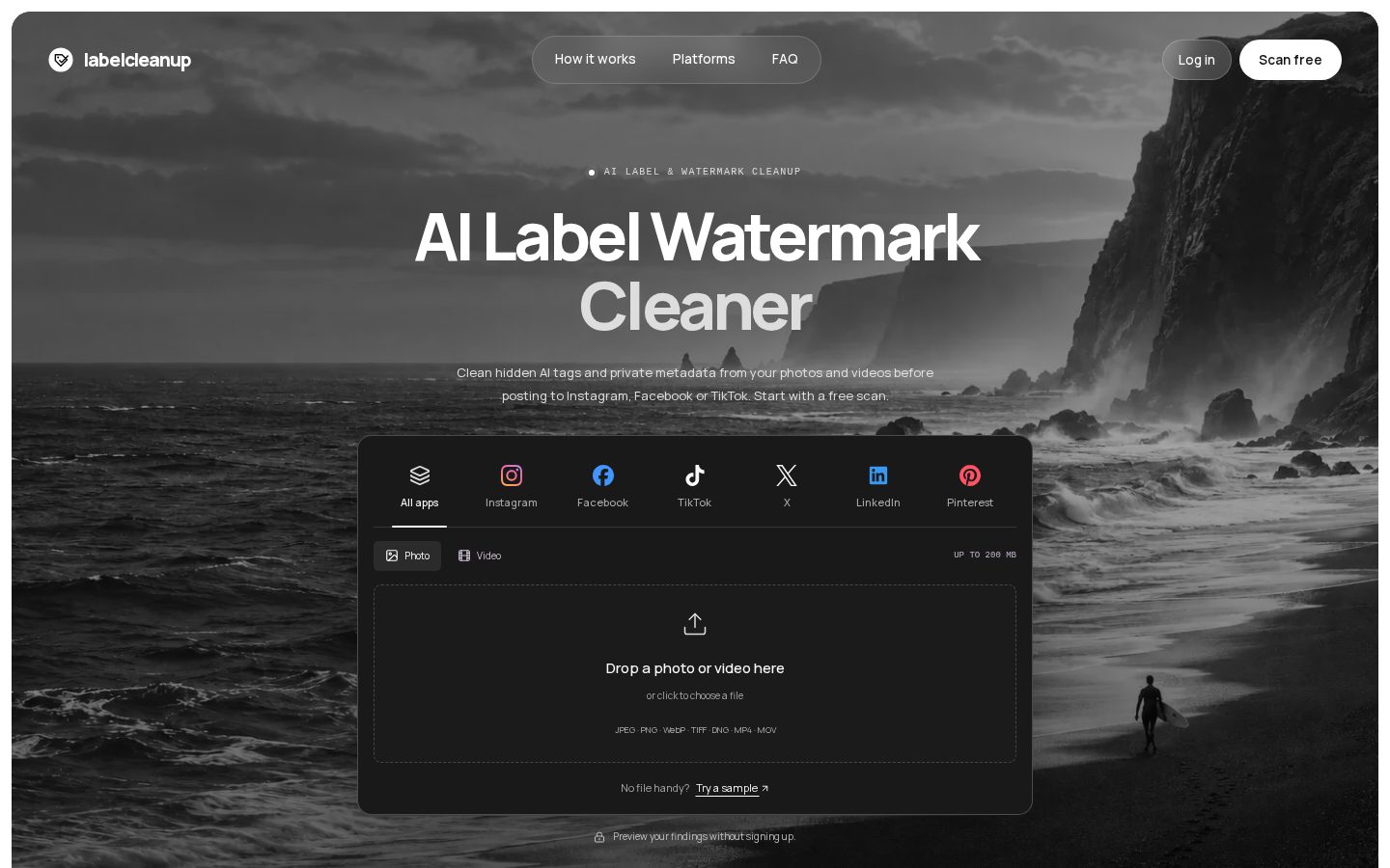 Label CleanUp Homepage