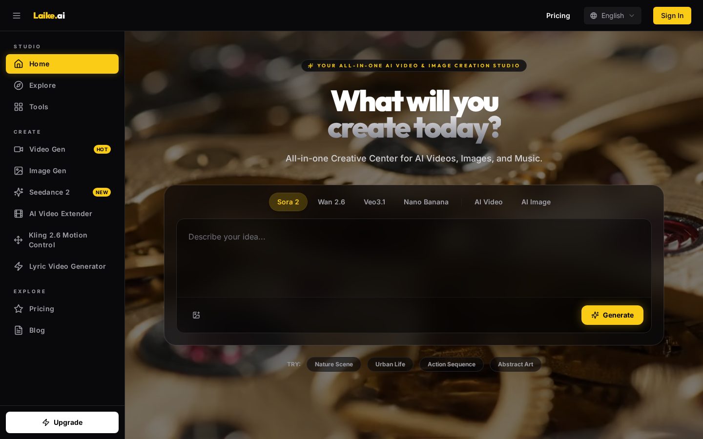Laike AI Homepage