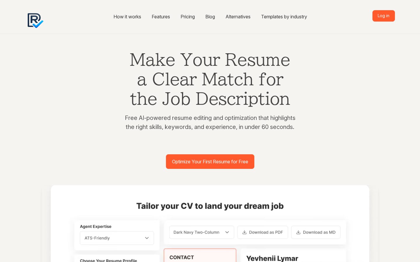 Land The Job Homepage