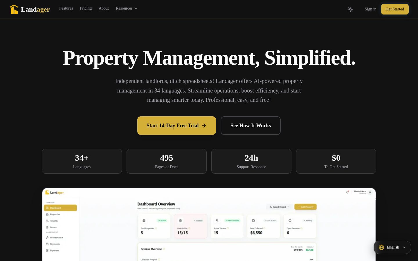 Landager Homepage