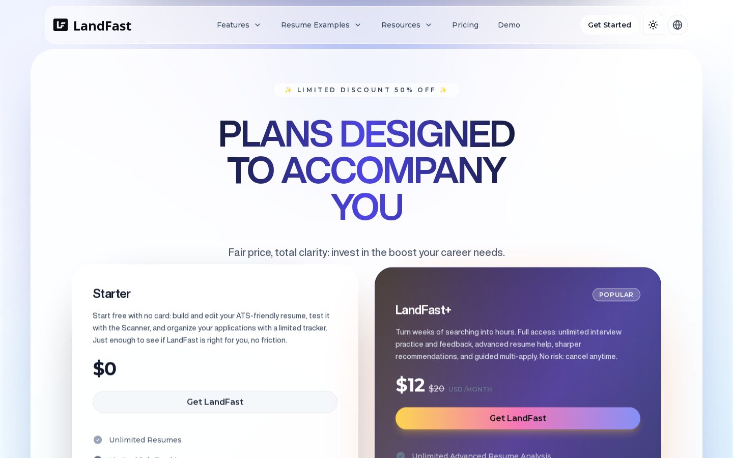 Landfast Pricing