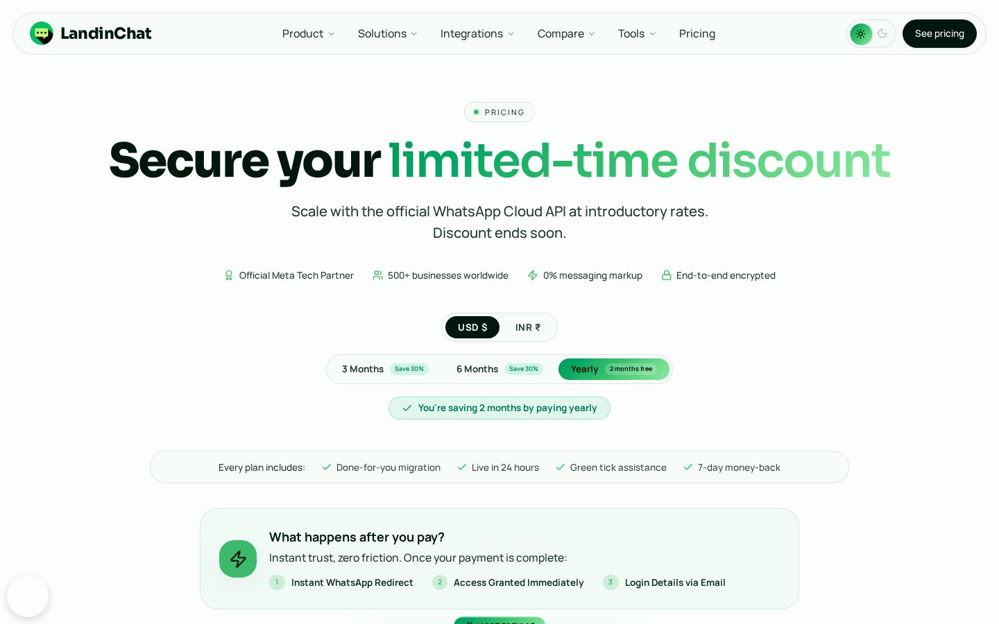 LandinChat Pricing