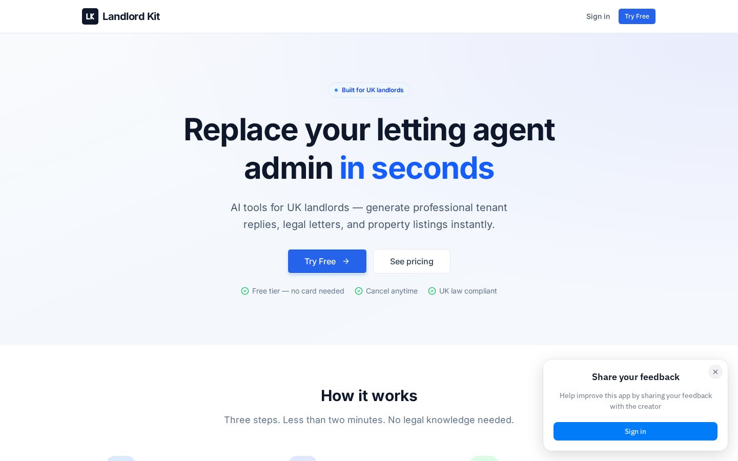 Landlord Kit Homepage